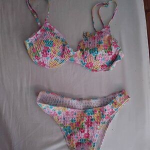floral bikini set